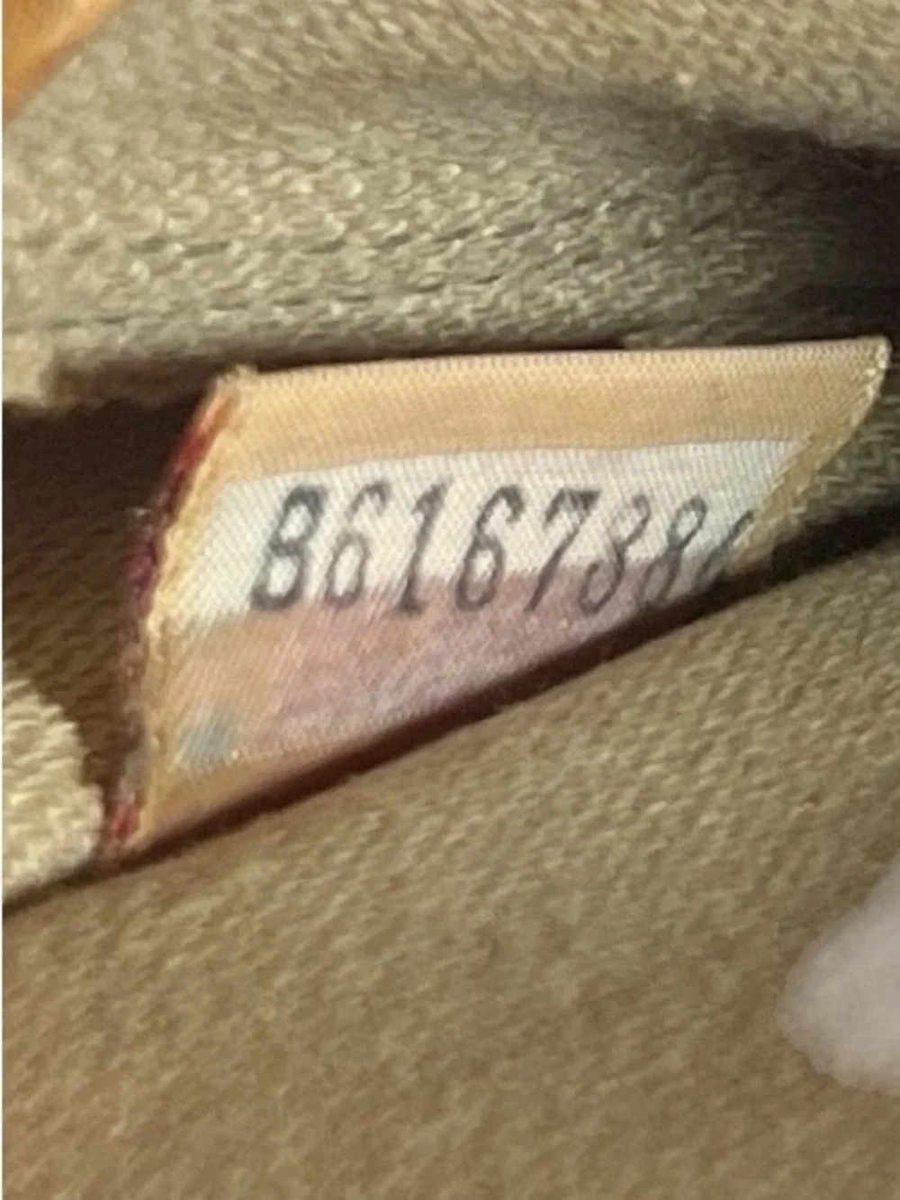 Dooney & Bourke Vintage Brown Fabric Monogram Wristlet with Tan Leather Trim